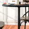 Emma and Oliver 24" Round Wood Cocktail Table with 30" and 42" Columns